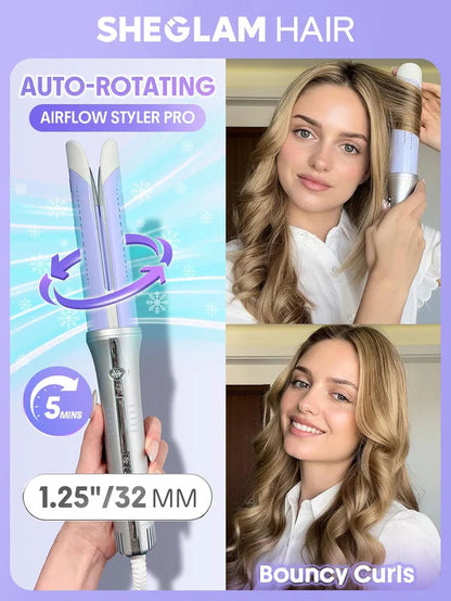 Auto-Rotating Curling Iron with 360° Cool Air