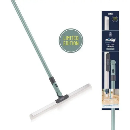 The Ultimate Rubber Squeegee & Extendable Floor Scrub Brush