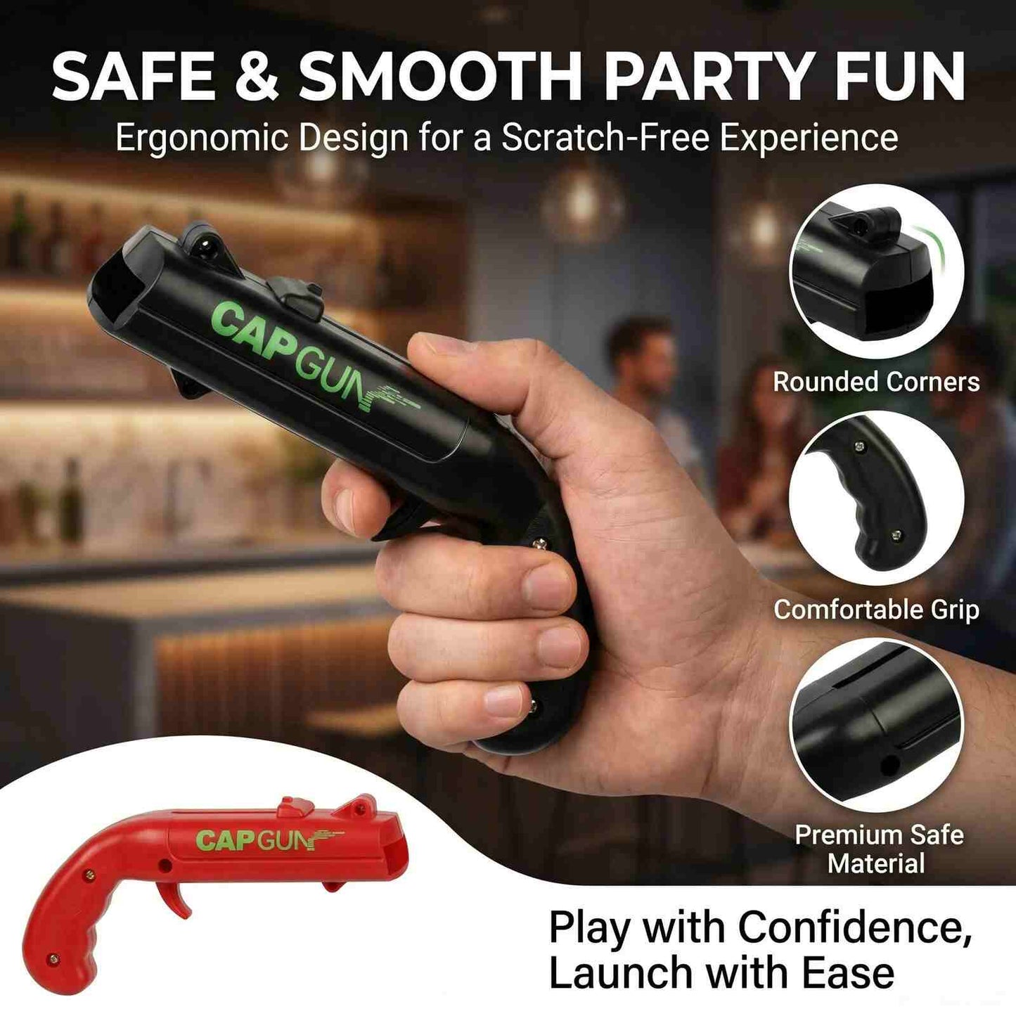 Stainless Steel Spring Cap Opener – Effortless Bottle Opening Tool