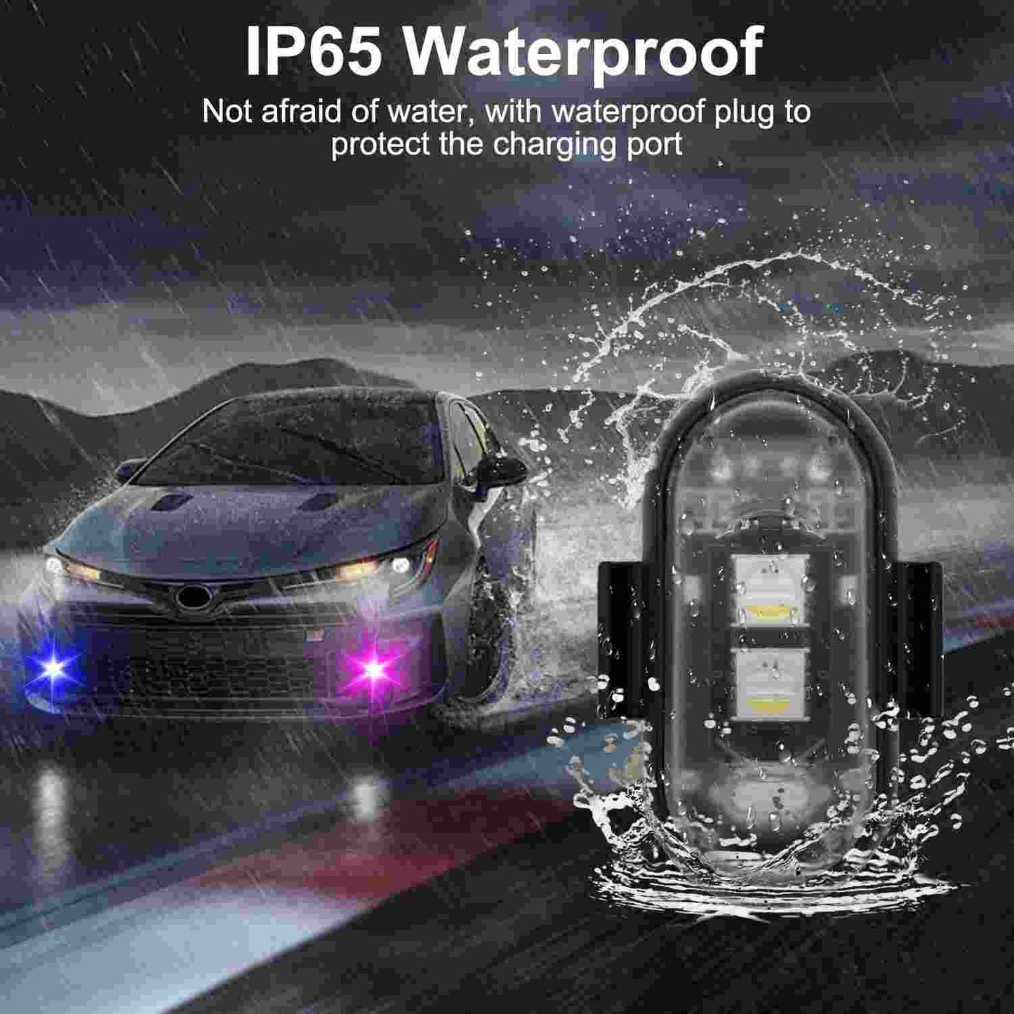 Universal Wireless Remote Control RGB LED Aircraft Strobe Lights