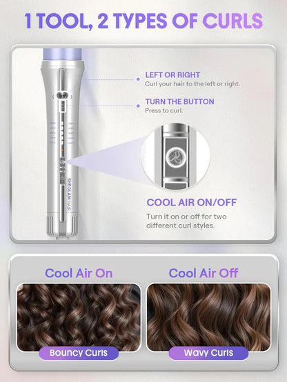 Auto-Rotating Curling Iron with 360° Cool Air
