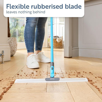 The Ultimate Rubber Squeegee & Extendable Floor Scrub Brush