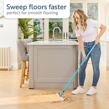 The Ultimate Rubber Squeegee & Extendable Floor Scrub Brush