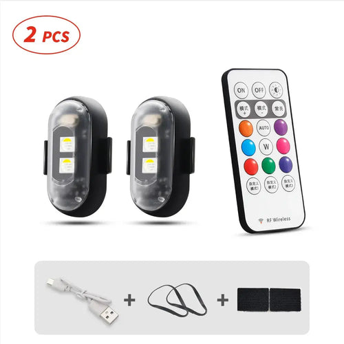 Universal Wireless Remote Control RGB LED Aircraft Strobe Lights