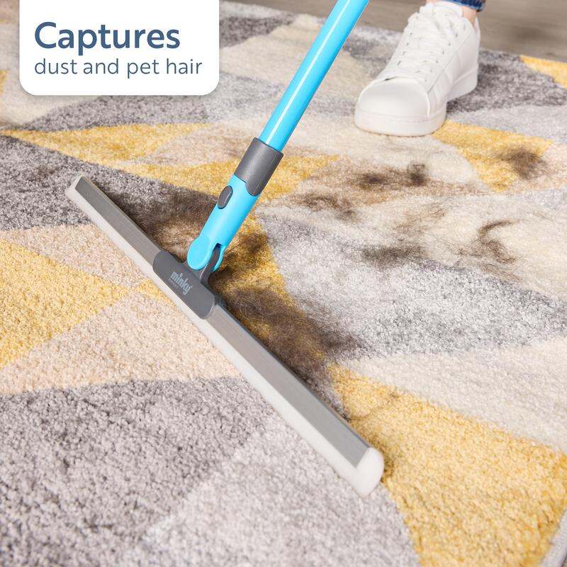 The Ultimate Rubber Squeegee & Extendable Floor Scrub Brush