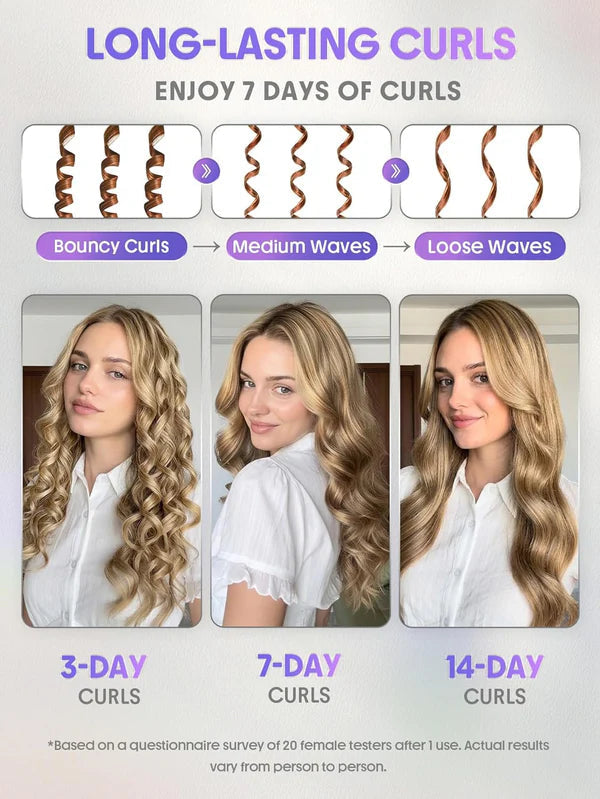 Auto-Rotating Curling Iron with 360° Cool Air