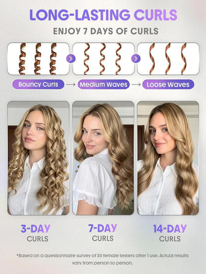 Auto-Rotating Curling Iron with 360° Cool Air