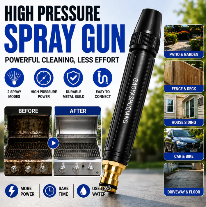 Buy One, Get One Free!High-Pressure Car WashSpray Gun - An Essential Toolfor Watering Flowers &Vegetables and Cleaning YourBeloved Car!