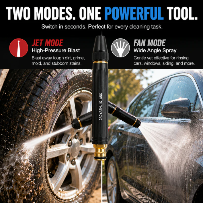 Buy One, Get One Free!High-Pressure Car WashSpray Gun - An Essential Toolfor Watering Flowers &Vegetables and Cleaning YourBeloved Car!