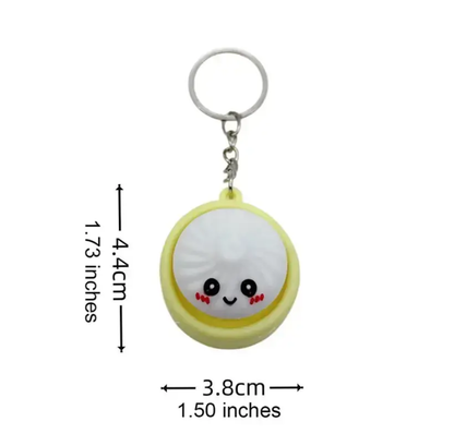 Squeeze Away Stress with theLight-Up Dumpling FidgetKeychain!