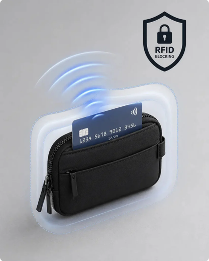 👜Ultra-Slim MinimalistMetal Wallet with RFIDBlocking & Quick AccessPop-Up